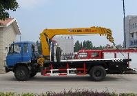 東風(fēng)153平板帶吊型清障車