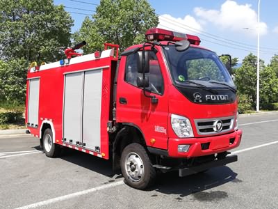 國六北汽福田2.5噸泡沫消防車